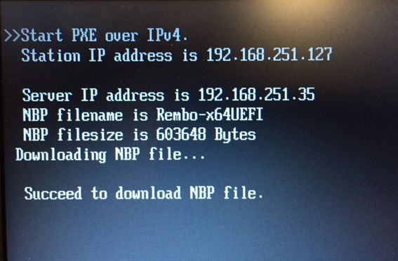 UEFI PXE Network Boot